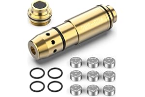 VOTATU Laser Training Cartridge with Built in Snap Cap for Dry Fire Training Practice, Extra Rubber Back Cap Included