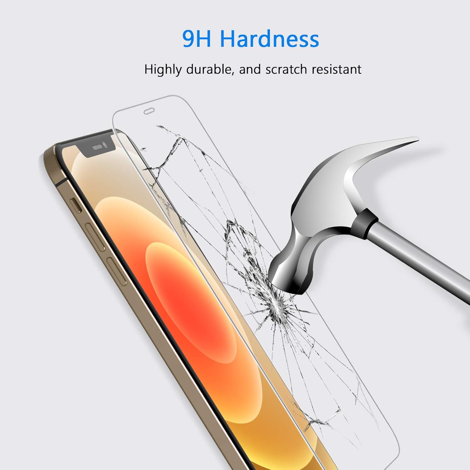 Yootech Screen Protector Compatible with Apple iPhone 12/iPhone 12 Pro,[4 Pack] Tempered Glass Screen Protector for iPhone 12/iPhone 12 Pro 2020[Anti-Scratch][Bubble Free][Case-friendly],6.1-Inch