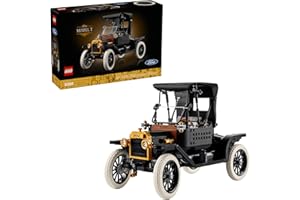 LEGO Icons Ford Model T Building Set for Adults - Collectible Kit with Detailed Features for Bedroom, Home Office, or Shelf D