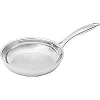 Amazon Basics Stainless Steel Fry Pan, 8-Inch