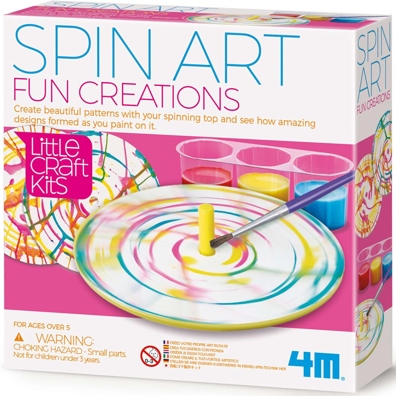 4M 404769 Little Craft Spin Art Fun Creation, Multi Colour
