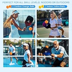 Pickleball Paddles Set of 2 or 4, Pickle Ball