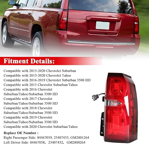 ACANII - Para Chevy Suburban Tahoe 2015-2020, Luces