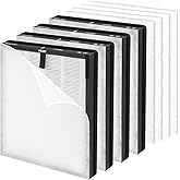HY4866 Replacement Filter for MORENTO/WESTHEY HY4866, YIOU M1 & FETIONS FT5000 Air Purifiers - 4 True HEPA + 8 Pre Filters (E
