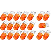 cciyu 20x Purple 194 Bulb T10 Light Bulb Wedge Base Side Marker Dash Bulbs | T10 12V Car Turn Signal Light Bulbs Flat Foot Vehicle Side Marker Lamp Bulbs,Auto Interior Bulbs,Universal for SUV, Truck