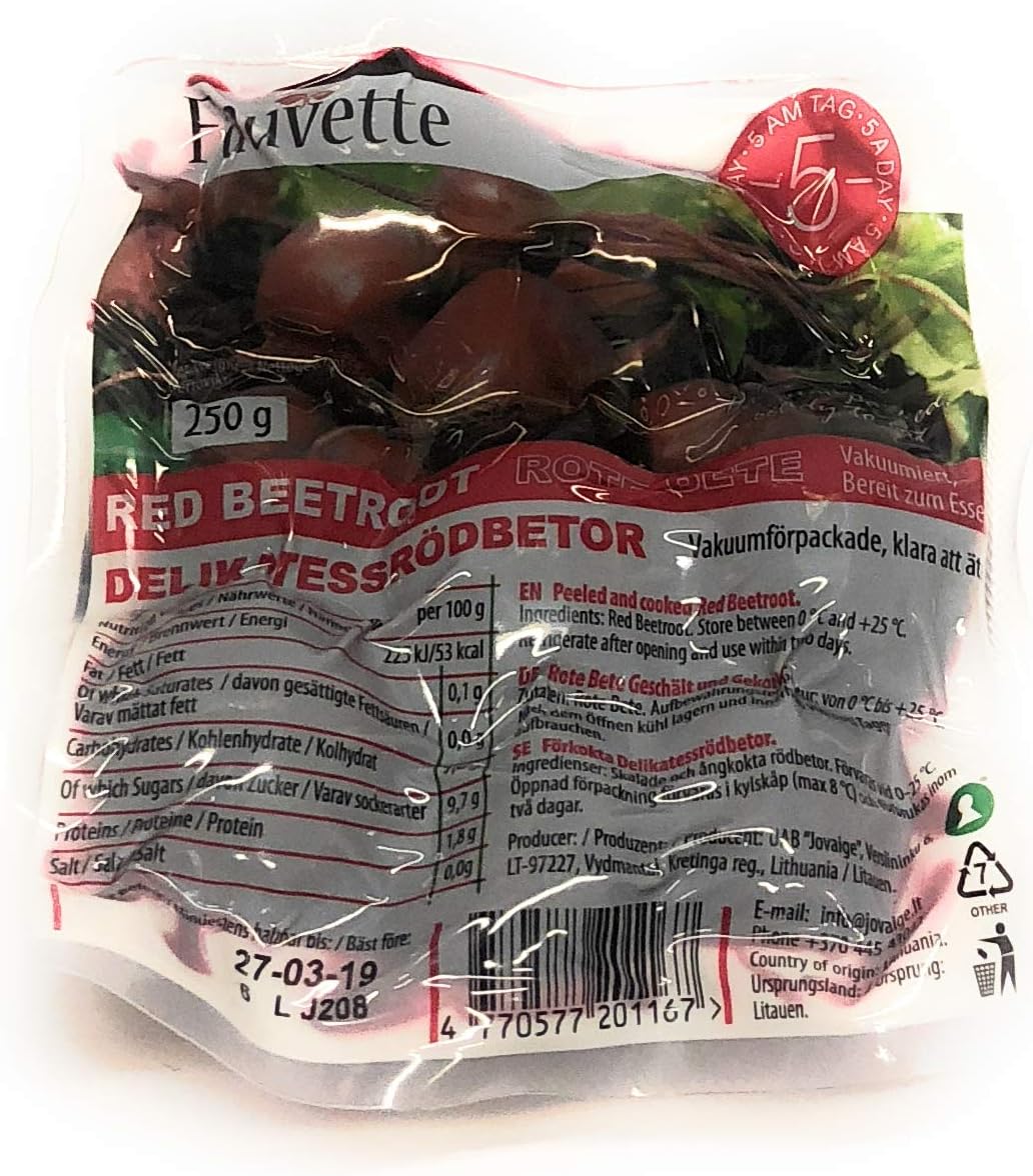 Vacuum Pack Beetroot 250g Amazon.co.uk Grocery
