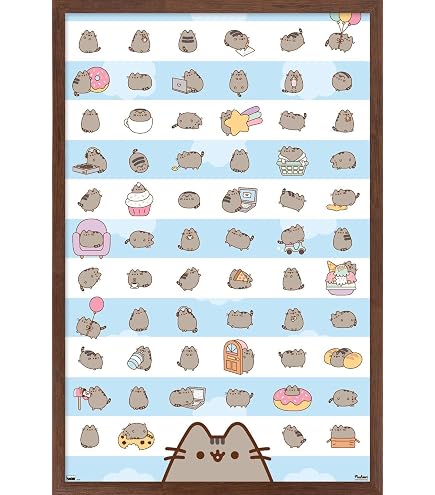 Poster Maxi Pusheen "Reasons To Be A Cat" 61x91,5cm - Déco Murale Mignonne - Licence Officielle