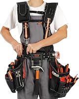 VEVOR Tool Belt Suspenders 29 Pockets 1680D Polyester Heavy Duty Adjustable view 9