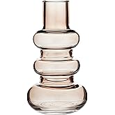 Santa Barbara Design Studio Bubble Vase Modern Glass Flower Holder, Small, Brown