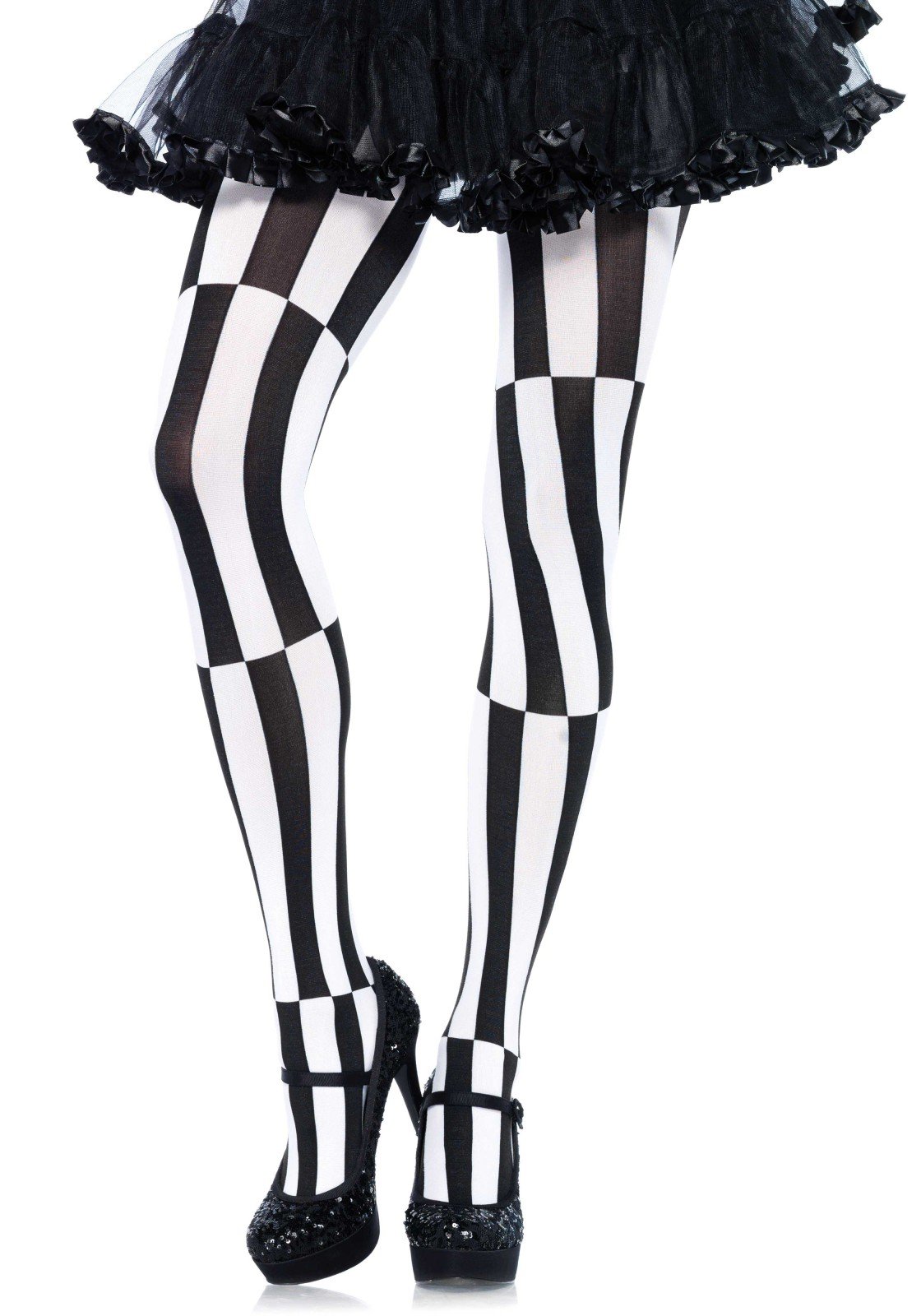 Leg Avenue Women's Optical Illusion Tights Hosiery, Black, One Size UK