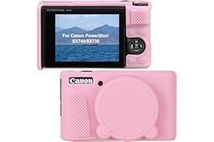 Canboc Silicone Cover for Canon PowerShot SX740/ SX730 Point and Shoot Digital Camera, Canon SX740 HS Soft Silicone Protectiv