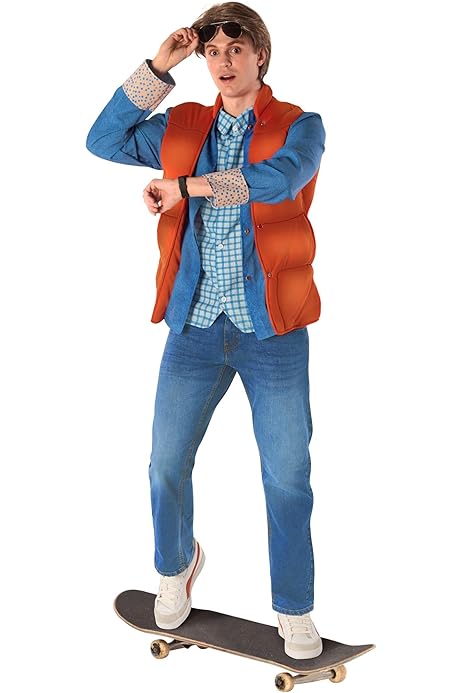Back To The Future Doc Brown Cosplay Costume Adult Emmett Lathrop