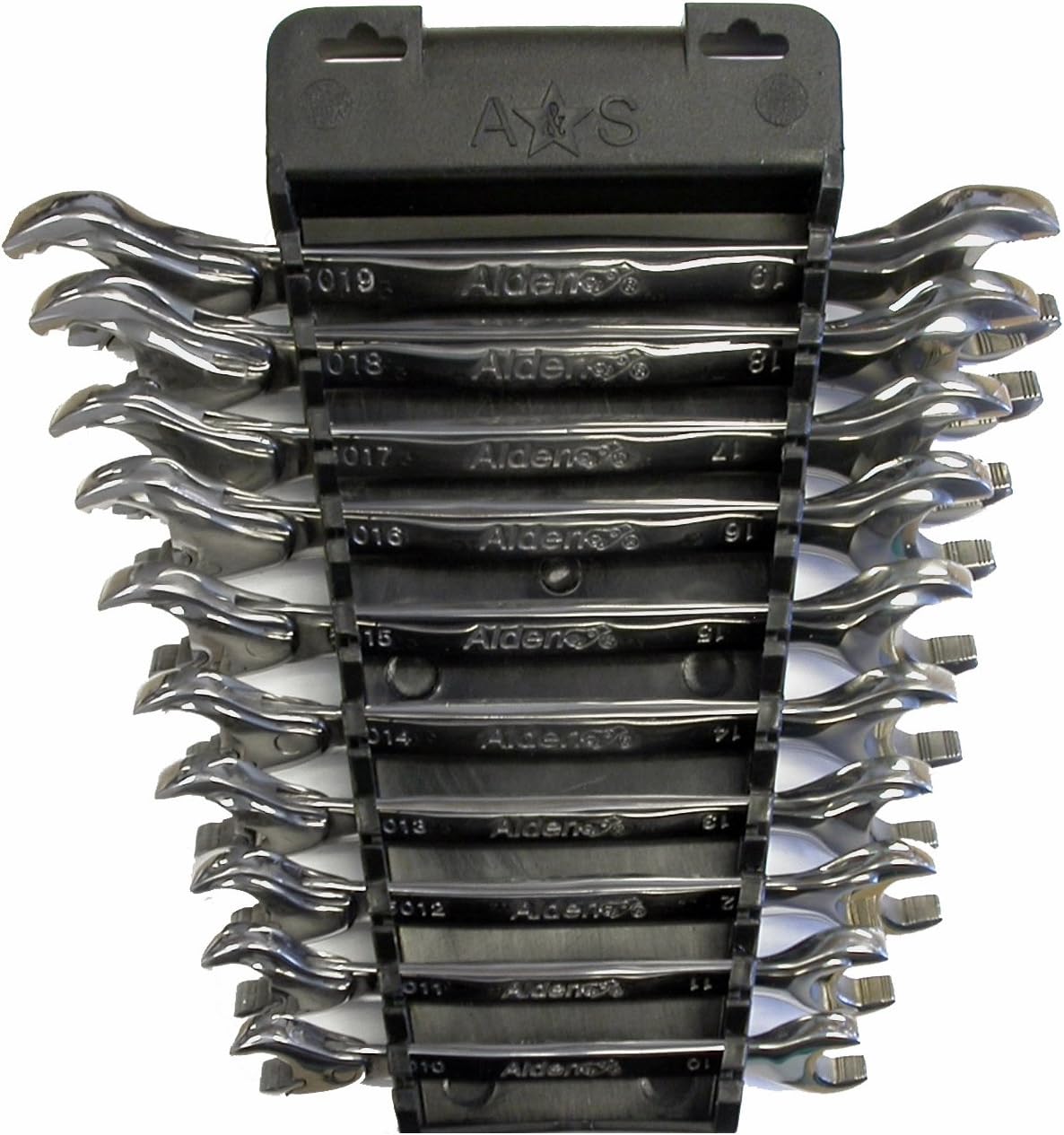 Alden Wrench 56049 Ratching Plus OpenEnd 10 Piece Wrench Metric Set