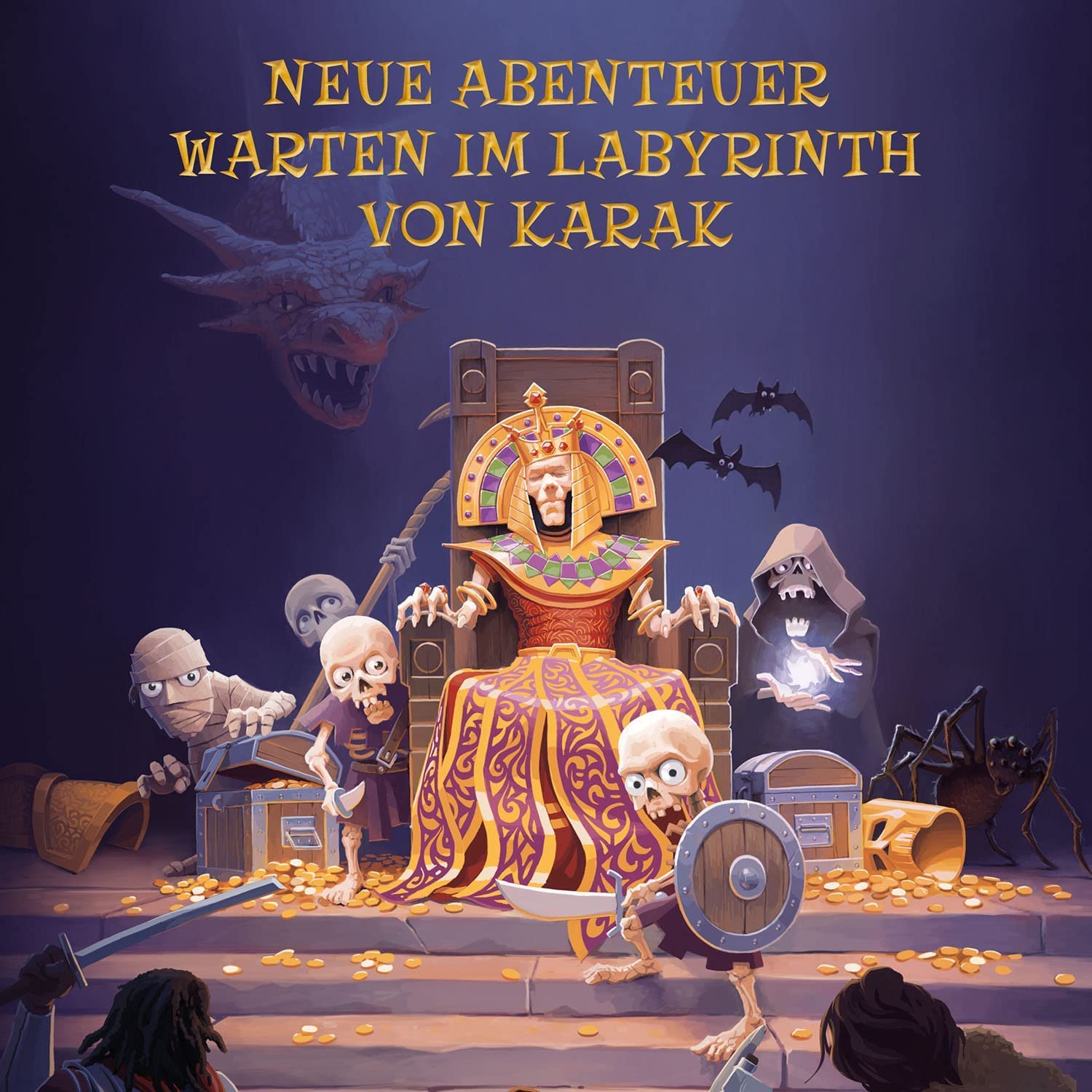 KOSMOS 683252 Karak - Regent - Erweiterung zum Basisspiel Karak, spannendes Kinderspiel ab 7 Jahre für 2-5 Personen, Fantasy Abenteuer Brettspiel, mit Würfeln, deutsche Anleitung, Gesellschaftsspiel 4