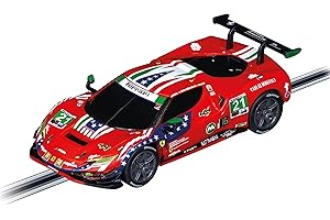 Carrera GO Slot Car 20064284 – Ferrari 296 GT3 AF Corse, No.21 (IMSA, Weathertech GTD (2024) 1:43 Scale Analog Vehicle
