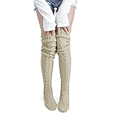 Pcavin Women's Thigh High Socks Over the Knee Cable Knit Boot Socks, Long Warm Fashion Leg Warmers Winter