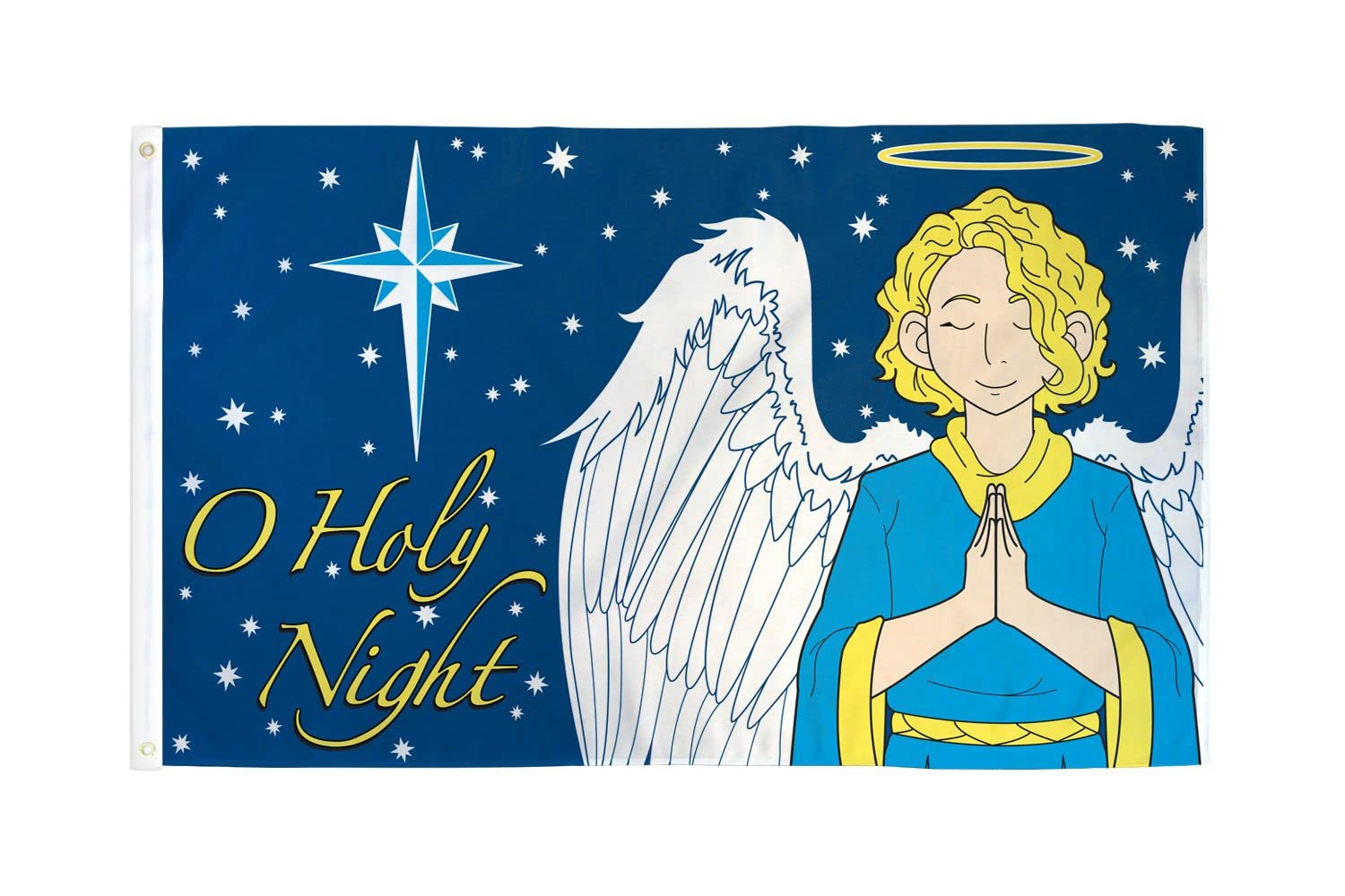 AZ FLAG - O Holy Night Flag - 3x5 Ft - 100D Polyester O Holy Night Banner with Two Metal Grommets - Fade Resistant - Vivid Colors - 3' x 5' Feet - 150x90 Cm