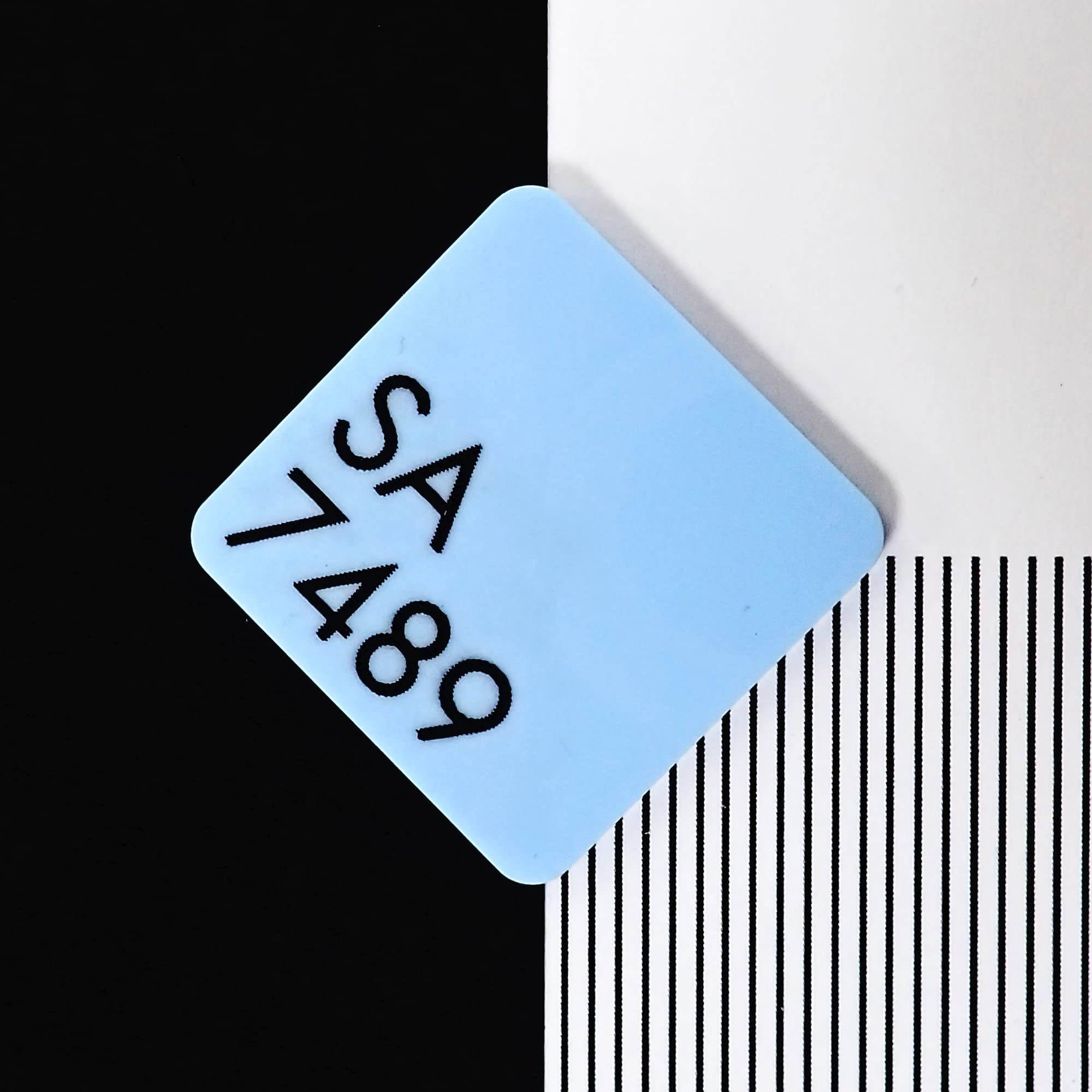 Candy Floss Blue Sweet Pastels 3mm Thick Cast Acrylic Sheet | Dreamy Colours for Laser Cutting, Jewellery & Crafts | Protective Film | 300x250mm