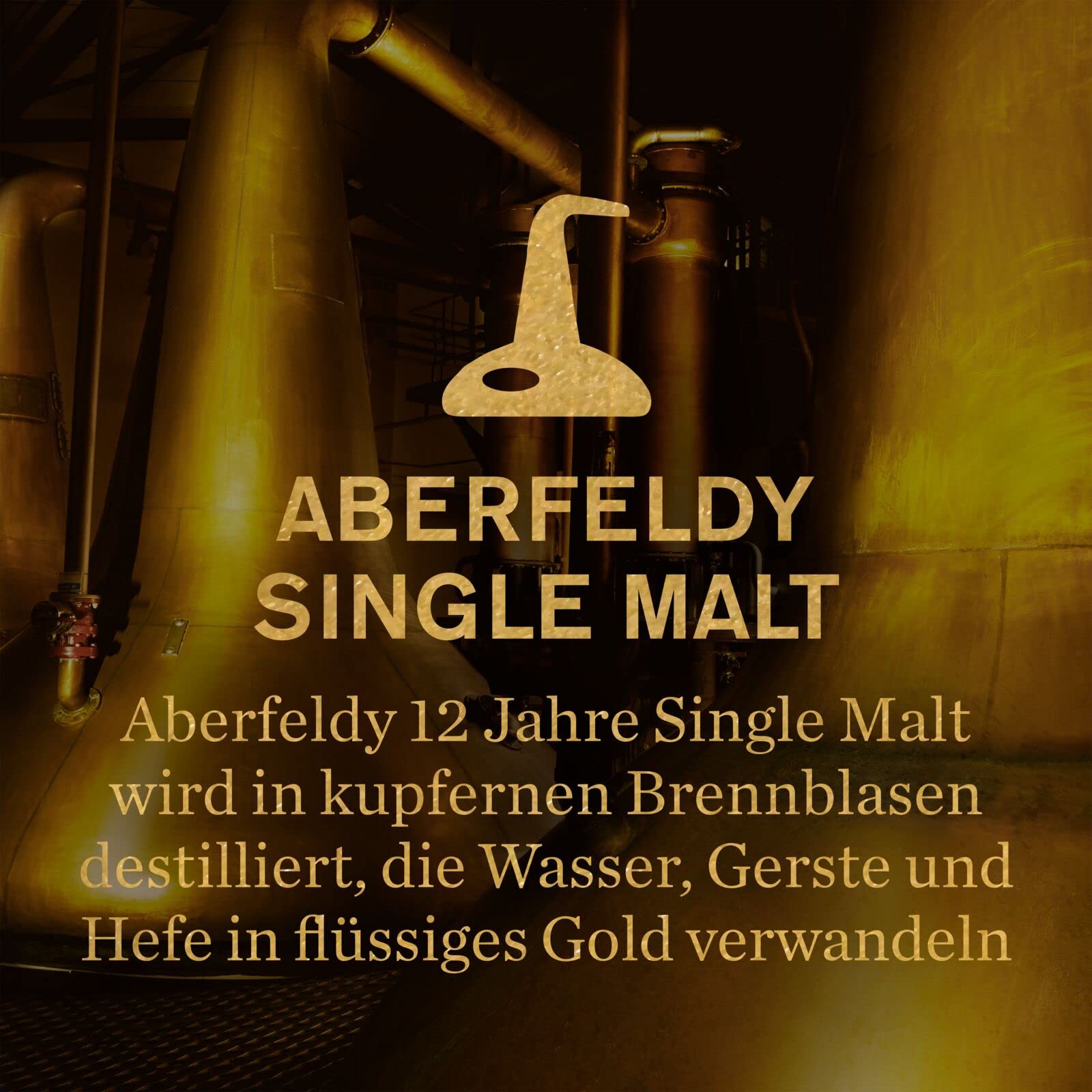 Aberfeldy 12 Jahre Highland Scotch Single Malt Whisky, 40% Vol., 700 ml, inkl. Golden Ticket, in edler Geschenkbox. Eichenfass gereift mit Noten von Honig, Früchten, Gewürzen & einem Hauch Rauch 4