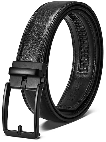 black leather belt mens amazon
