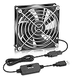 WDERAIR 92mm x 25mm DC 5V Brushless Case Cooling