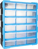 TekBox DIY Tool Bits Storage Organiser Unit 18 Large Drawers Cabinet