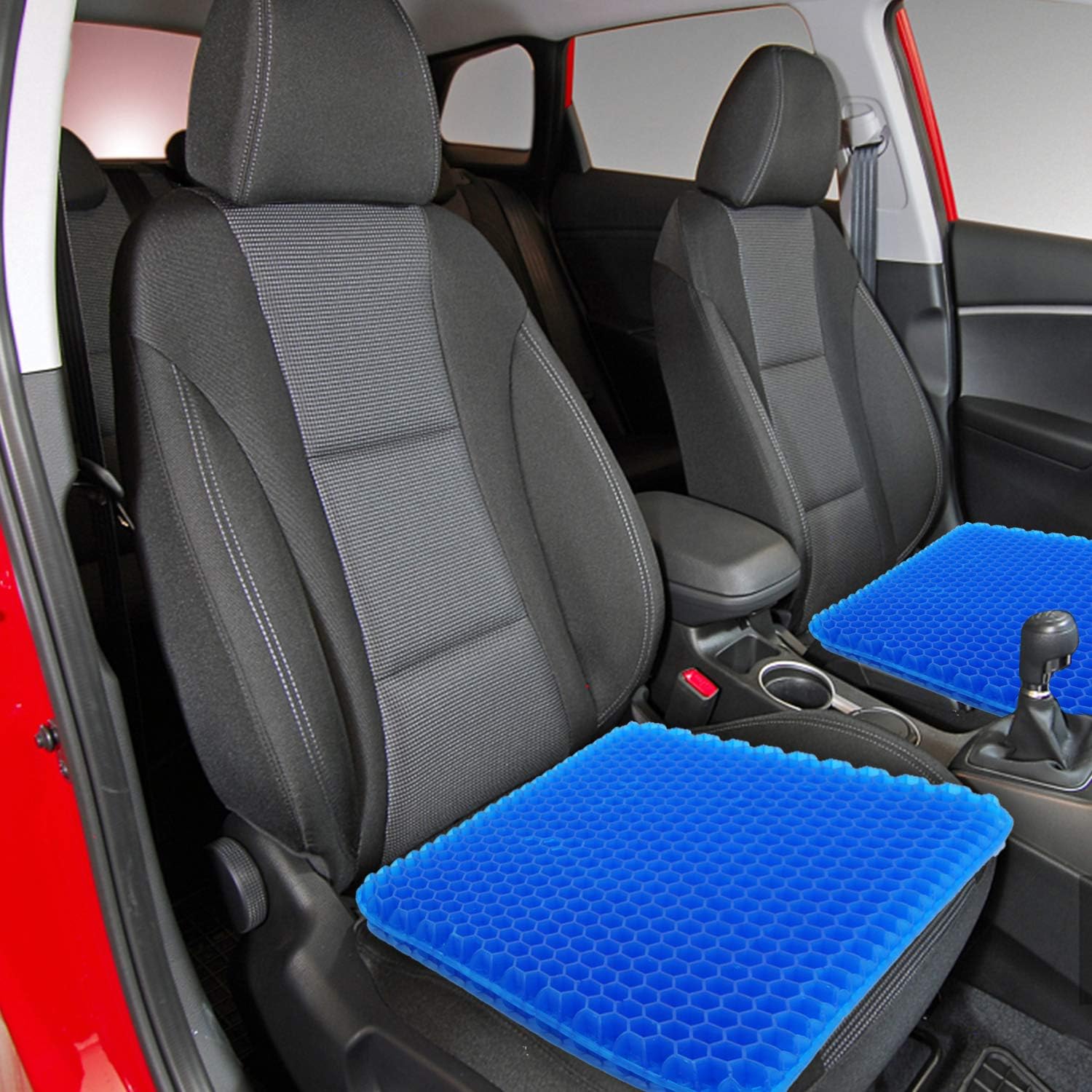 Puzzle Gel Seat Cushion Ventilation Breathable Gel Seat Cushion Body Pressure Dispersion Butt Pain Relief Healthy Seat Cushions for Office Chairs Wheelchair Truckers : Office Products