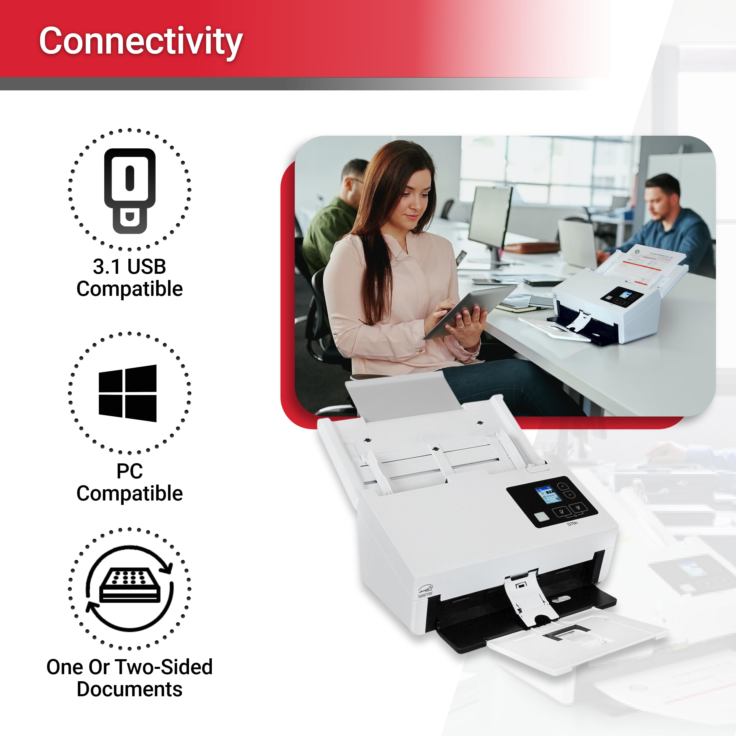 Xerox D70n Duplex Production Scanner with Document Feeder