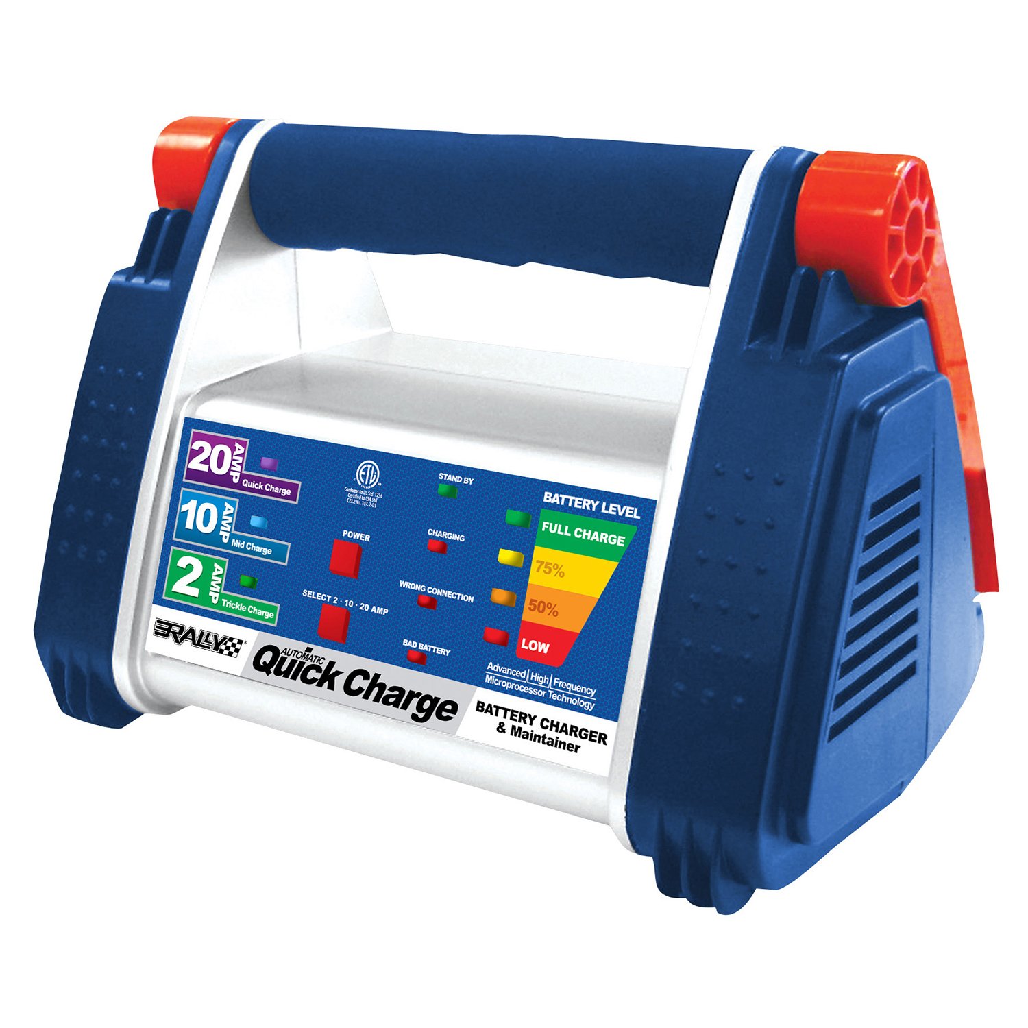 Rally Marine Grade 20 Amp Quick Battery Charger 22.21