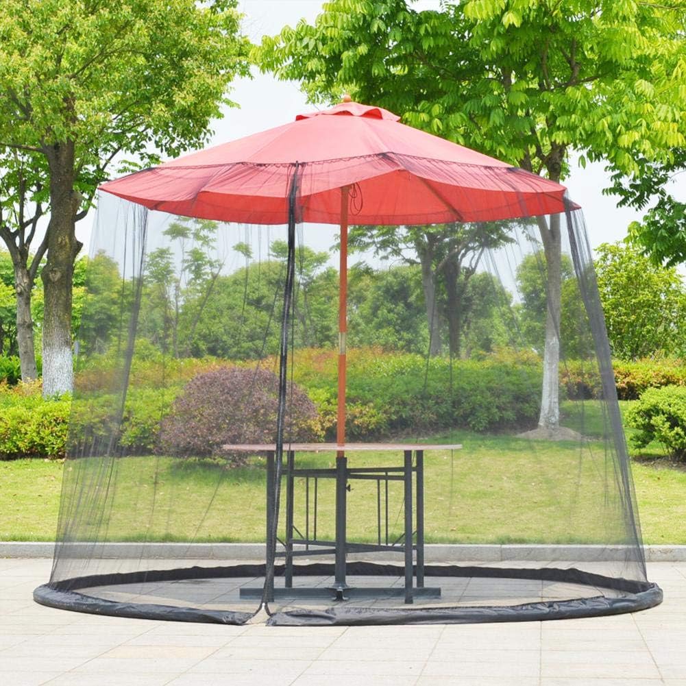 Patio Umbrella Cover Mosquito Shade Netting Screen Umbrella Garden Deck Furniture Zippered Mesh Enclosure Cover Outdoor Sun Umbrella Net Gauze Cover Amazon Ca Home Kitchen