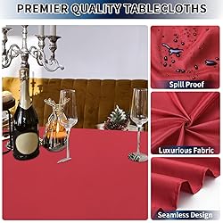 PureFit 6 Pack Red Table Cloths 60 x 126