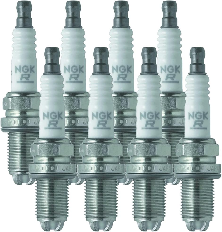 NGK (3199) BKR6EQUP Laser Platinum Spark Plug (8 Pack), Spark Plugs ...