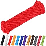 PerkHomy 90 ft 1/4 inch (7mm) Nylon Poly Rope Flag