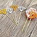 Aneco 60 Pack Glitter Diamond Cakes Toppers Cupcake Toppers Decor for Bridal Shower Decoration, Silver and Golden