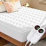 MASVIS Heated Mattress Pad Queen Size with Dual