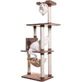 Armarkat 70" Cat tree With Scratch posts, Real Wood Cat House For Cats &amp; Kittens, X7001