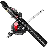GOINGMAKE Professional Table Saw Miter Gauge for Table Saw, Heavy Duty | with Micro Adjust Flip Stop,Extendable Fence,Quick Angle Stop,for Table Saw,Fit 3/8 x 3/4" T Slot,for Crosscut, Miter Cut