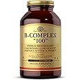 Solgar B-Complex "100", 250 Vegetable Capsules - Heart Health - Nervous System Support - Supports Energy Metabolism - Non-GMO, Vegan, Gluten Free, Dairy Free, Kosher, Halal - 250 Servings