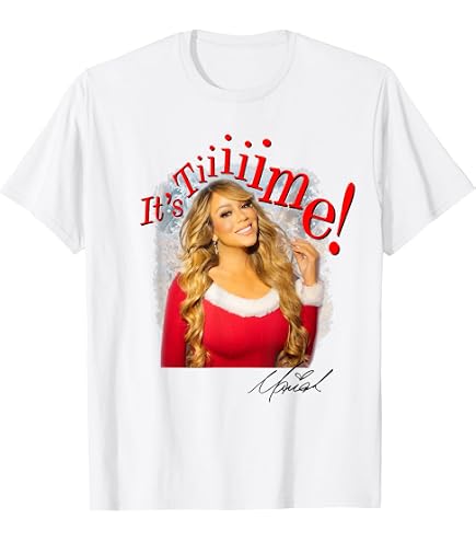 Amazon.com: Mariah Carey Official Christmas It's Time 2025 T-Shirt