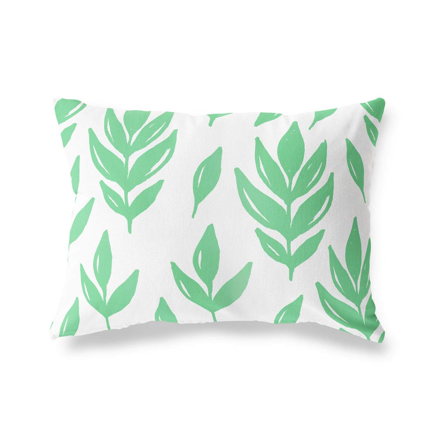 BonaMaison Decorative Cushion Cover, Petrol Green-White Throw Pillow Covers, Home Decorative Pillowcases for Livingroom, Sofa, Bedroom, Size: 45X60 Cm - Designed and Manufactured in Turkey
