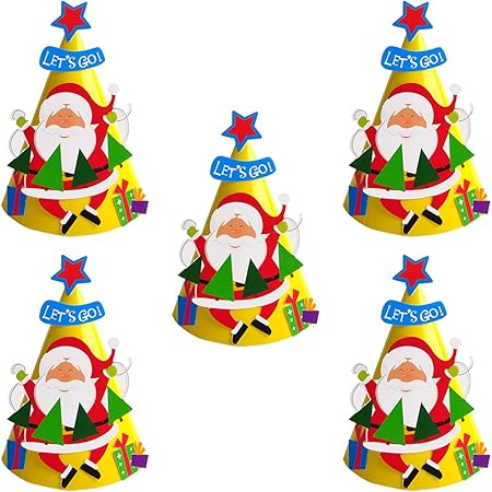 Amazon Co Jp Pomaikai 子供と作る クリスマス 三角帽子 キット 5個セット サンタクロース5個 おもちゃ Amazon Co Jp Pomaikai 子供と作る クリスマス 三角帽子 キット 5個セット サンタクロース5個 おもちゃ