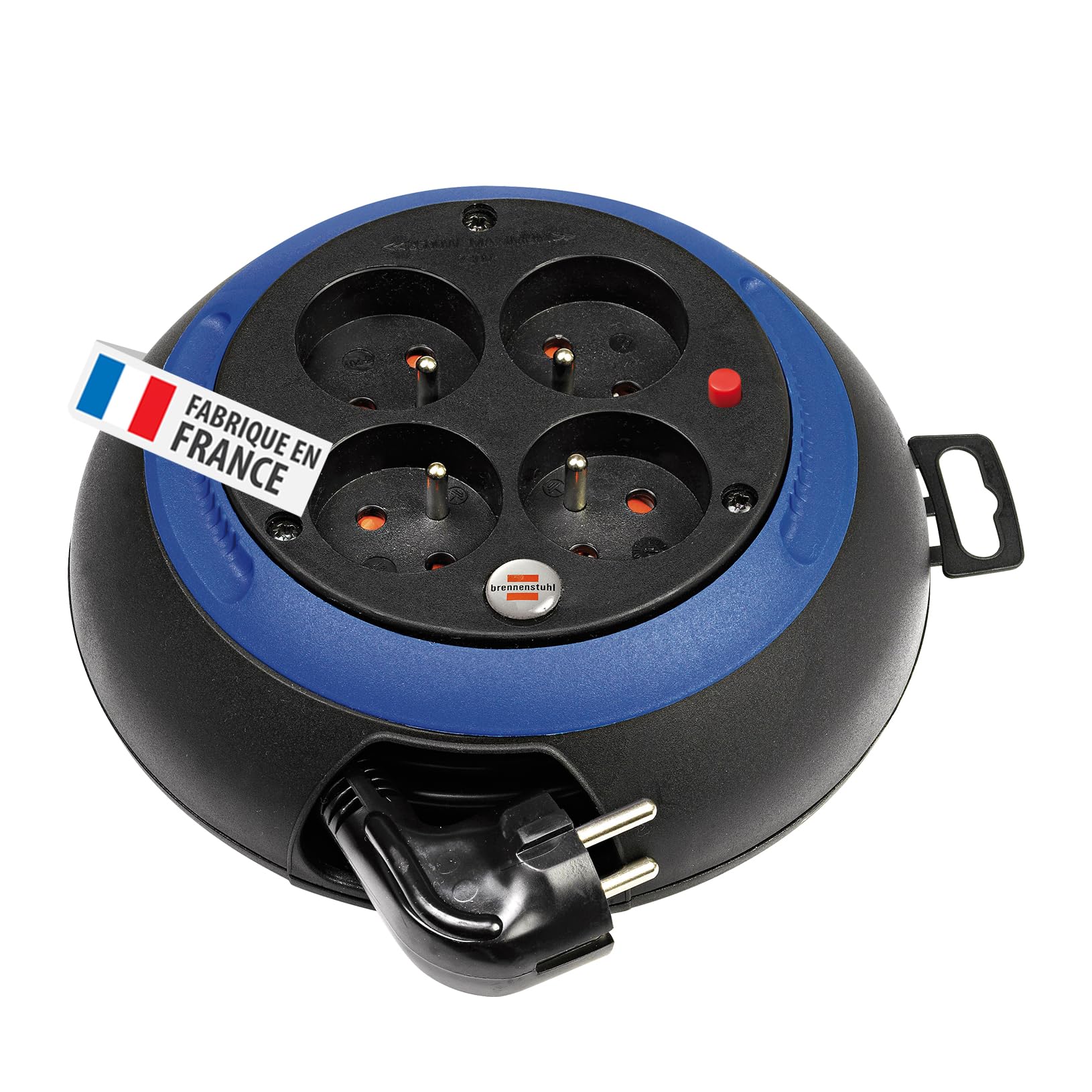 Brennenstuhl Design-Box Domestic Cable Reel 3 m, Made in France 1102231 Blue