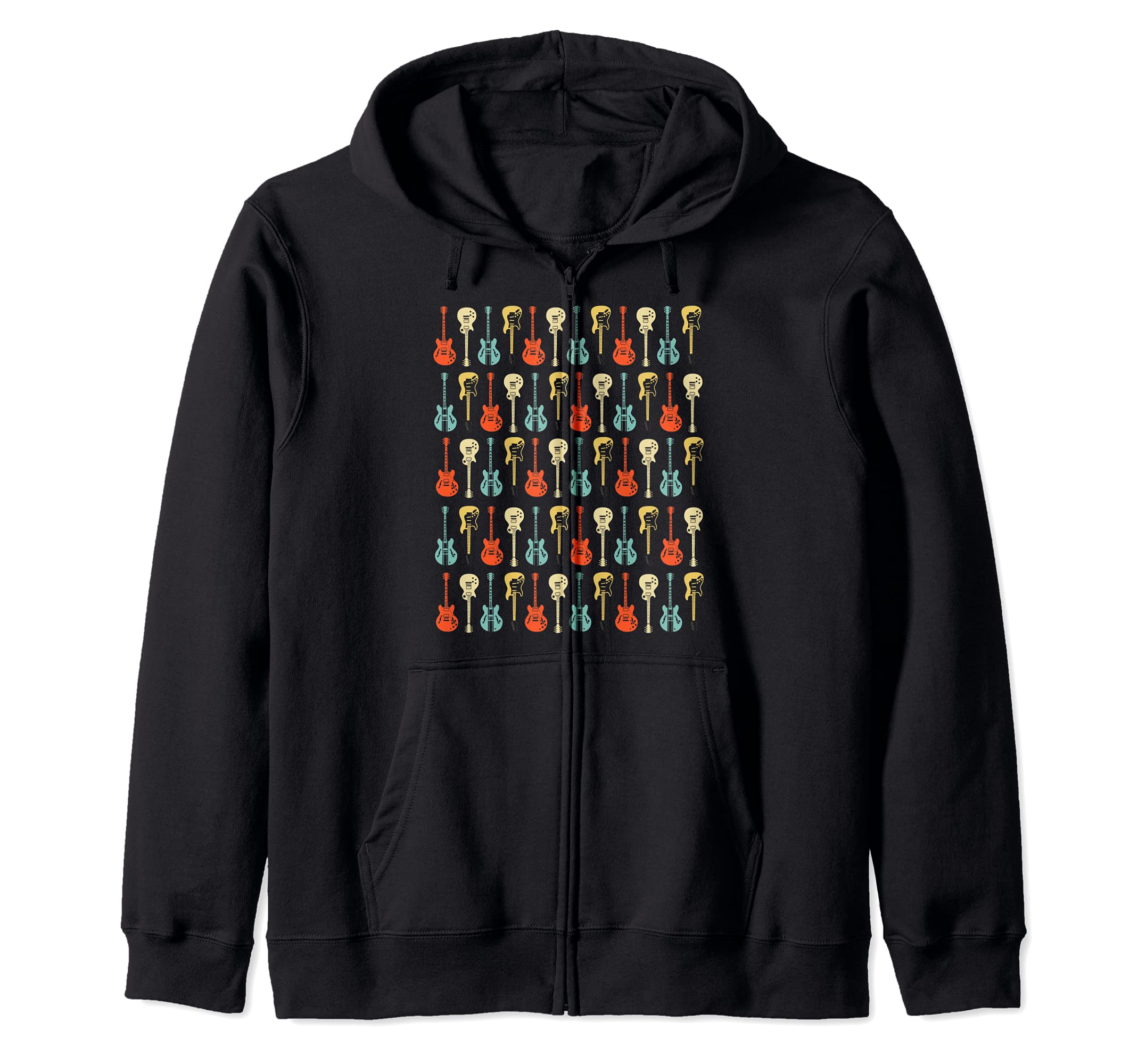Guitaraholic Guitar design for Guitar Player Zip Hoodie