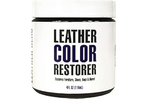 Leather Hero Leather Color Restorer for Couches, Leather Scratch Remover, Leather Couch Scratch Repair for Furniture and Car Seats - Non-Toxic, Made in The USA (Black)