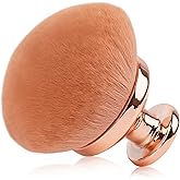 90MM Extra Large Self Tanner Kabuki Makeup Brush – GloréBrochas Ultra Soft Dense Vegan Bristles for Body Makeup, Bronzer & Foundation–Applies Tanning Mousse, Lotion & Self Tanner，Wet & Dry (Rose-Gold)