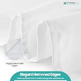 Trimming Shop 20 Inch White Polyester Napkins, 10pcs, Reusable, view 5