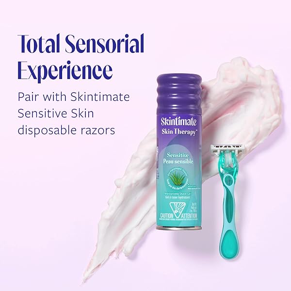 SKINTIMATE SHAVE GEL SKIN THERAPY LOTIONIZED VITAMIN-E 7 OUNCE(207ML) (6 PACK)