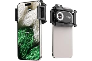 APEXEL Phone Microscope Lens, PhoneMicro 5 Series 150X Phone Micro Lens for Android/iPhone With LED Light/CPL/Universal Clip,