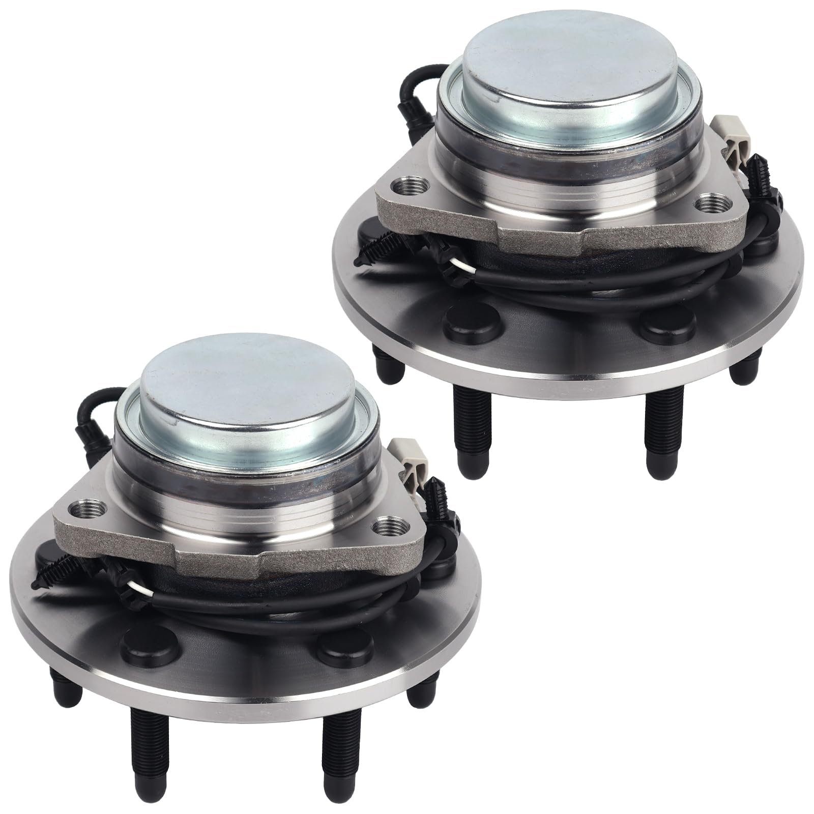 Photo 1 of ****There is only one piece.******  PAROD 2pcs 515054 2WD Front Wheel Bearing Hub Assembly Compatible with 00-06 Chevy Tahoe, 99-06 Silverado 1500,00-06 Suburban 1500, GMC Yukon, 99-06 Sierra 1500, 02-06 Cadillac Escalade 6Lugs W/ABS