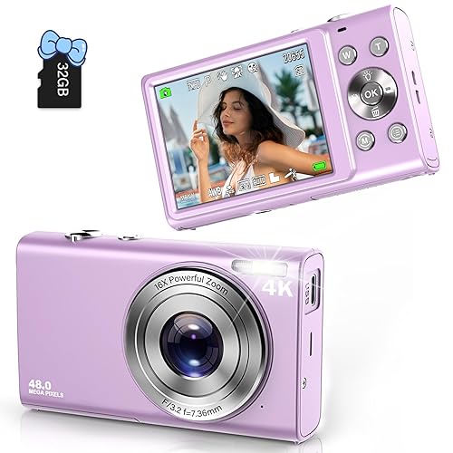Digital Camera, Autofocus FHD 4K Vlogging Camera 48MP 16X Digital